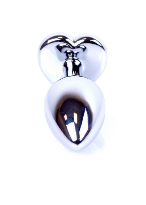 Plug-Jewellery Silver Heart PLUG- Black Plug-Jewellery Silver Heart PLUG- Black