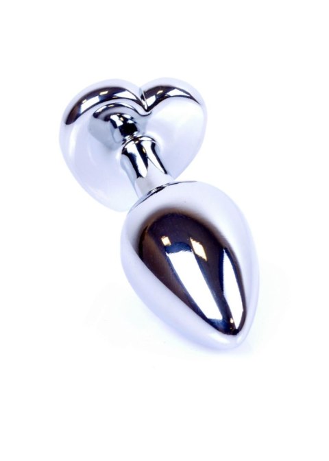Plug-Jewellery Silver Heart PLUG- Black Plug-Jewellery Silver Heart PLUG- Black