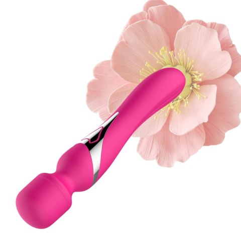 Stymulator - B - Series - Silicone Dual Massager Pulsator USB 7+7 Function (Pink) Stymulator - B - Series - Silicone Dual Massager Pulsator USB 7+7 Function (Pink)