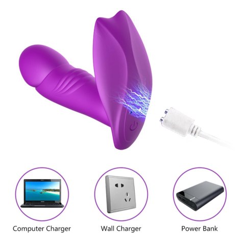 Stymulator - B - Series - Silicone Panty Vibrator USB 7 Function / Heating / Impact function Stymulator - B - Series - Silicone Panty Vibrator USB 7 Function / Heating / Impact function