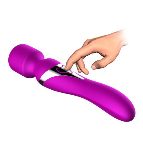 Stymulator-Silicone Dual Massager USB 7+7 Function Purple Stymulator-Silicone Dual Massager USB 7+7 Function Purple