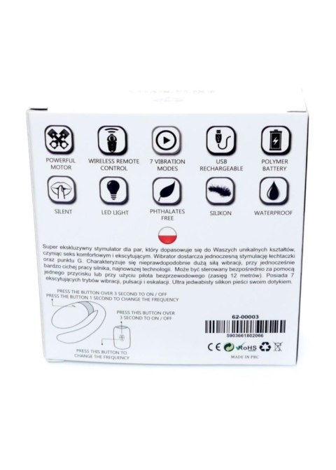 Stymulator-V-Vibe Black USB 7 Function / Remote Control Stymulator-V-Vibe Black USB 7 Function / Remote Control