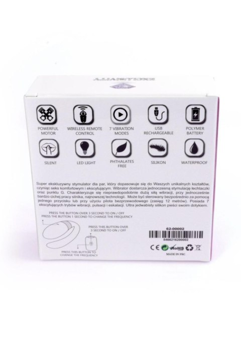 Stymulator-V-Vibe Purple USB 7 Function / Remote Control Stymulator-V-Vibe Purple USB 7 Function / Remote Control