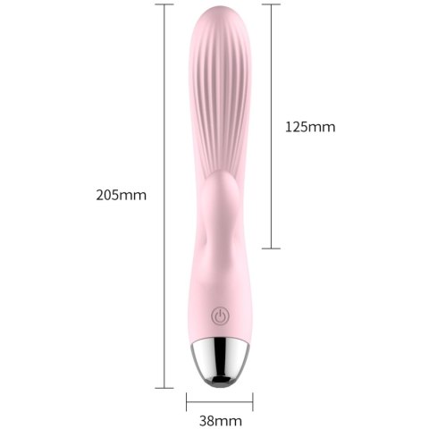 Wibrator- B - Series, Silicone Vibrator Pink USB 10 Function / Heating Wibrator- B - Series, Silicone Vibrator Pink USB 10 Function / Heating