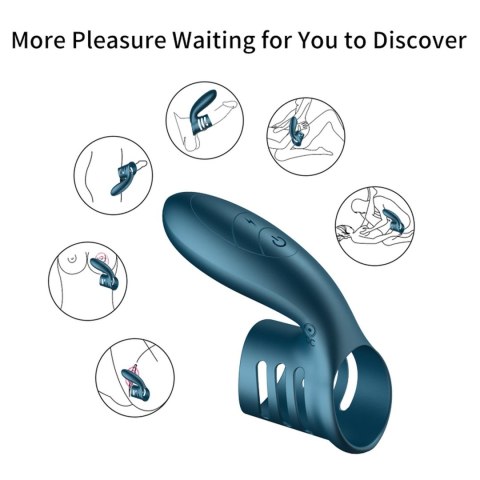 Wibrator-Silicone Ring Blue USB 7 Function Wibrator-Silicone Ring Blue USB 7 Function