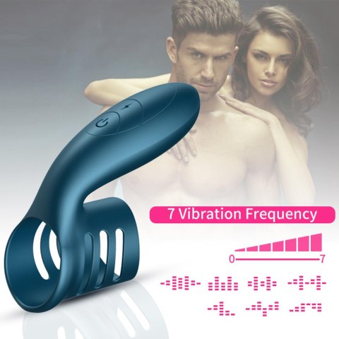 Wibrator-Silicone Ring Blue USB 7 Function Wibrator-Silicone Ring Blue USB 7 Function