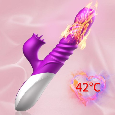 Wibrator-Silicone Vibrator USB 10 Function and Thrusting Function / Heating Wibrator-Silicone Vibrator USB 10 Function and Thrusting Function / Heating