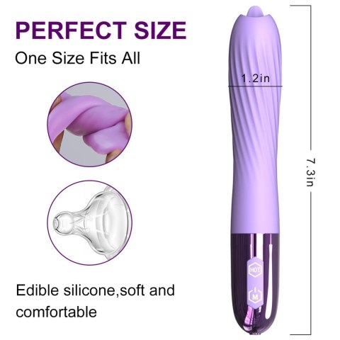 Wibrator-Silicone Vibrator USB, 10 vibration modes, Heating Wibrator-Silicone Vibrator USB, 10 vibration modes, Heating