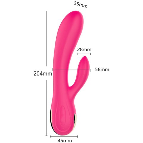 Wibrator-Silicone Vibrator USB 7 Function + Booster / Heating Wibrator-Silicone Vibrator USB 7 Function + Booster / Heating