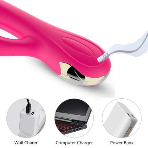 Wibrator-Silicone Vibrator USB 7 Function + Booster / Heating Wibrator-Silicone Vibrator USB 7 Function + Booster / Heating