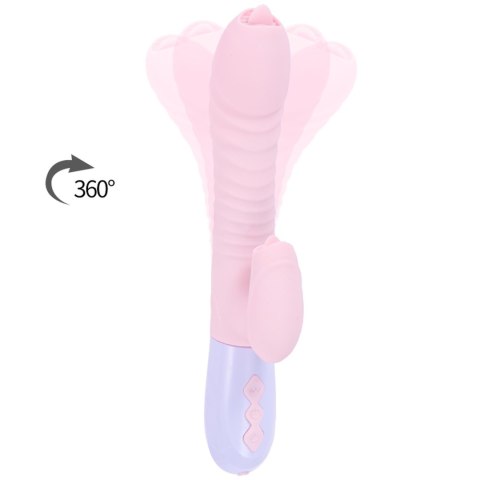 Wibrator-Silicone Vibrator USB 7 Function and Thrusting Function / Heating, pink Wibrator-Silicone Vibrator USB 7 Function and Thrusting Function / Heating, pink