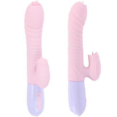 Wibrator-Silicone Vibrator USB 7 Function and Thrusting Function / Heating, pink Wibrator-Silicone Vibrator USB 7 Function and Thrusting Function / Heating, pink