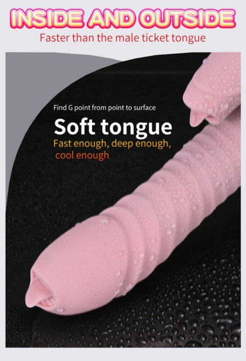 Wibrator-Silicone Vibrator USB 7 Function and Thrusting Function / Heating, pink Wibrator-Silicone Vibrator USB 7 Function and Thrusting Function / Heating, pink