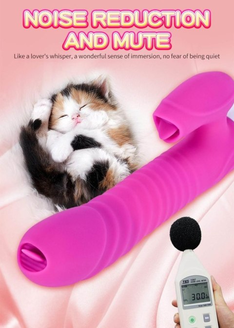 Wibrator-Silicone Vibrator USB 7 Function and Thrusting Function / Heating, purple Wibrator-Silicone Vibrator USB 7 Function and Thrusting Function / Heating, purple