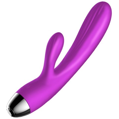 Wibrator-Silicone Vibrator and Pulsator Purple USB 7+7 Function / Heating Wibrator-Silicone Vibrator and Pulsator Purple USB 7+7 Function / Heating