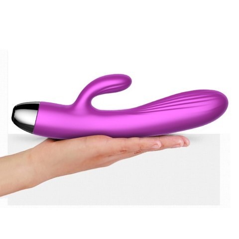 Wibrator-Silicone Vibrator and Pulsator Purple USB 7+7 Function / Heating Wibrator-Silicone Vibrator and Pulsator Purple USB 7+7 Function / Heating