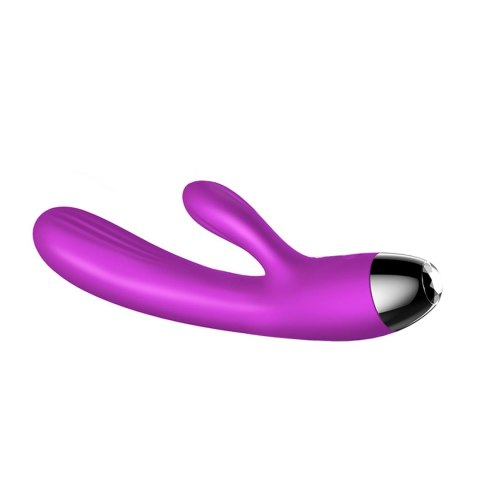Wibrator-Silicone Vibrator and Pulsator Purple USB 7+7 Function / Heating Wibrator-Silicone Vibrator and Pulsator Purple USB 7+7 Function / Heating