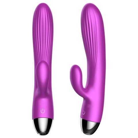 Wibrator-Silicone Vibrator and Pulsator Purple USB 7+7 Function / Heating Wibrator-Silicone Vibrator and Pulsator Purple USB 7+7 Function / Heating