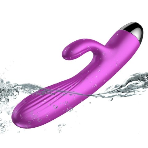 Wibrator-Silicone Vibrator and Pulsator Purple USB 7+7 Function / Heating Wibrator-Silicone Vibrator and Pulsator Purple USB 7+7 Function / Heating