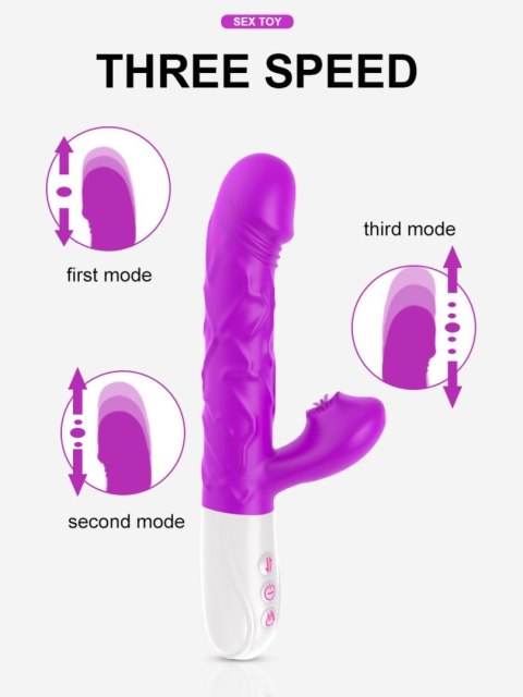 Wibrator- SiliconeTongue Vibrator, USB 10 Function Wibrator- SiliconeTongue Vibrator, USB 10 Function