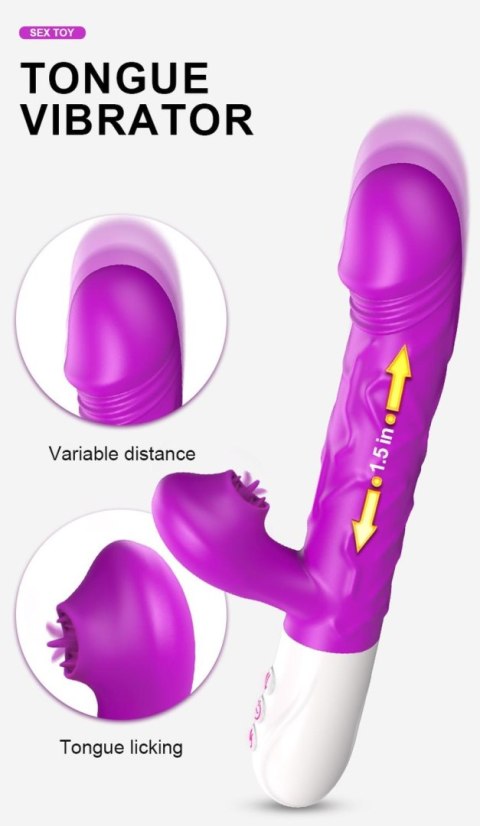 Wibrator- SiliconeTongue Vibrator, USB 10 Function Wibrator- SiliconeTongue Vibrator, USB 10 Function