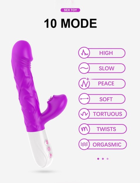 Wibrator- SiliconeTongue Vibrator, USB 10 Function Wibrator- SiliconeTongue Vibrator, USB 10 Function