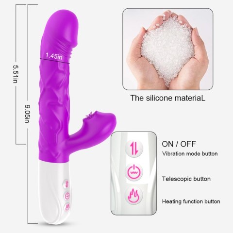 Wibrator- SiliconeTongue Vibrator, USB 10 Function Wibrator- SiliconeTongue Vibrator, USB 10 Function