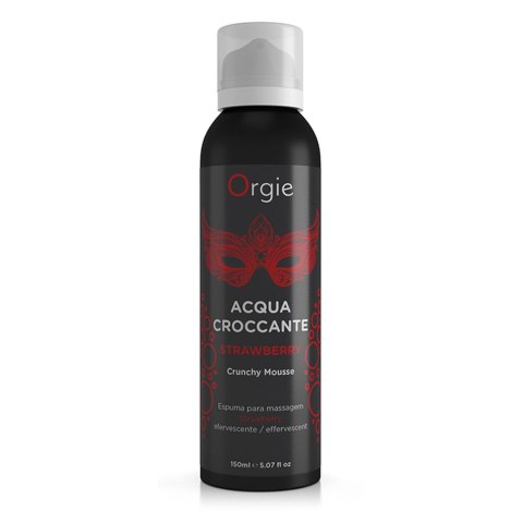 Orgie - Pianka do masażu - Acqua Croccante Crunchy Mousse Strawberry 150 ml Orgie - Pianka do masażu - Acqua Croccante Crunchy Mousse Strawberry 150 ml