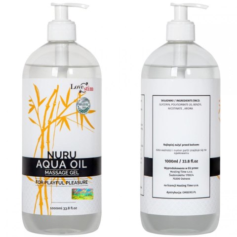 LoveStim - Olejek do masażu - NURU AQUA OIL 1000ml LoveStim - Olejek do masażu - NURU AQUA OIL 1000ml