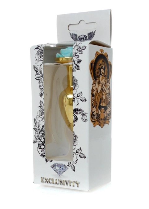 Plug-Jewellery Gold PLUG ROSE- Light Blue Plug-Jewellery Gold PLUG ROSE- Light Blue