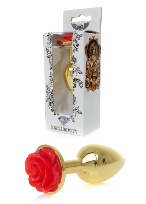 Plug-Jewellery Gold PLUG ROSE- Red Plug-Jewellery Gold PLUG ROSE- Red