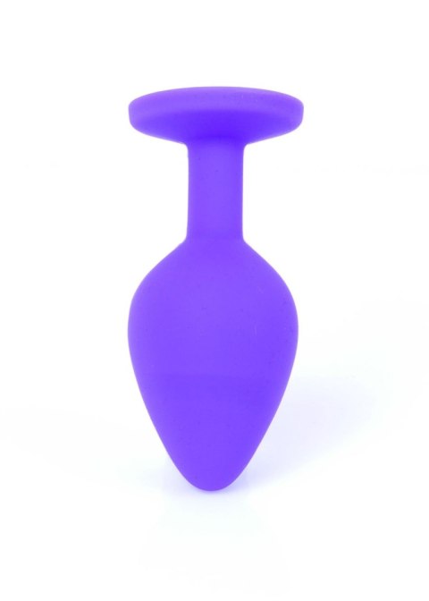 Plug-Jewellery Purple Silicon PLUG Medium- Red Diamond Plug-Jewellery Purple Silicon PLUG Medium- Red Diamond