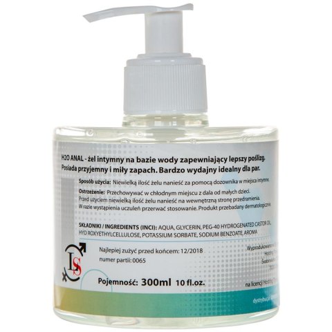 LoveStim - Żel analny - H2O ANAL GEL 300ML LoveStim - Żel analny - H2O ANAL GEL 300ML