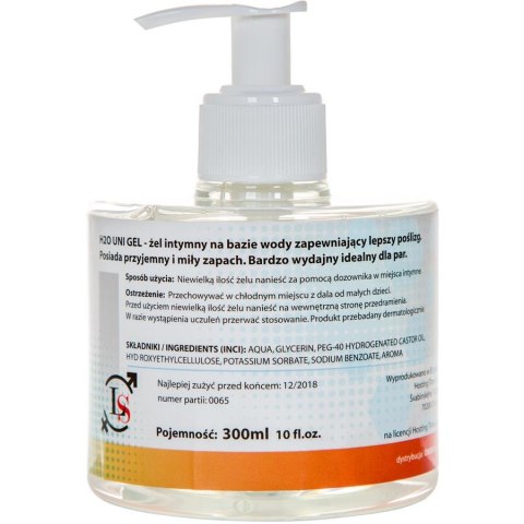 LoveStim - Żel na bazie wody - H2O UNI Gel 300 ml LoveStim - Żel na bazie wody - H2O UNI Gel 300 ml