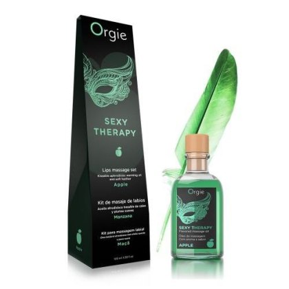 Orgie - Zestaw do masażu warg - LIPS MASSAGE KIT APPLE - 100 ML