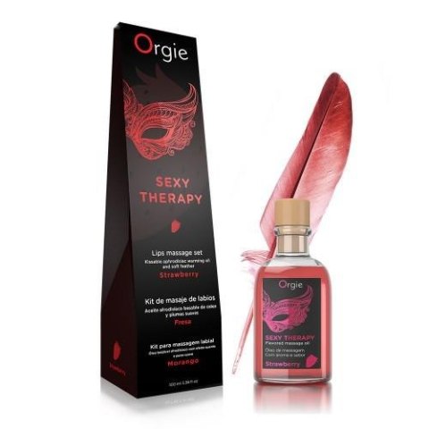 Orgie - Zestaw do masażu warg - LIPS MASSAGE KIT STRAWBERRY - 100 ML Orgie - Zestaw do masażu warg - LIPS MASSAGE KIT STRAWBERRY - 100 ML