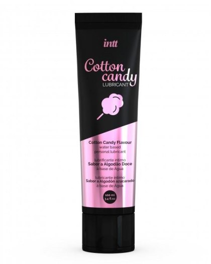 Intt - Żel na bazie wody smakowy - LUBRIFICANT COTTON CANDY 100 ml