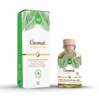 Intt - Rozgrzewający żel do masażu - Massage Gel Coconut Vegan 30ml