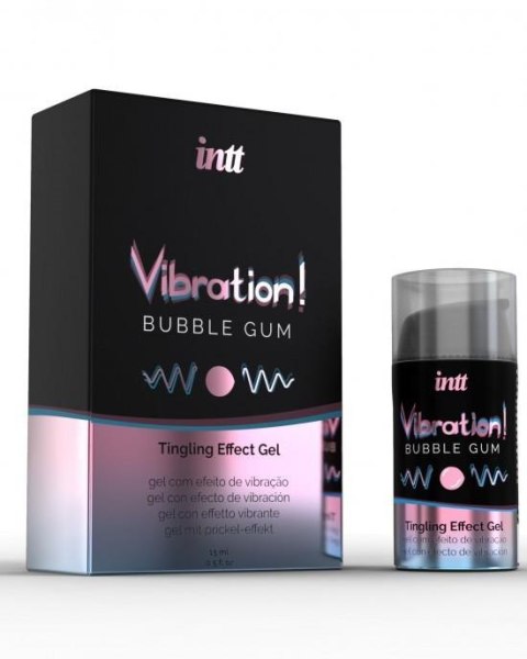 Intt - Żel - VIBRATION BUBBLE GUM 15 ml Intt - Żel - VIBRATION BUBBLE GUM 15 ml