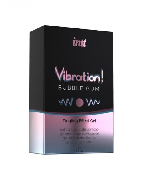 Intt - Żel - VIBRATION BUBBLE GUM 15 ml Intt - Żel - VIBRATION BUBBLE GUM 15 ml