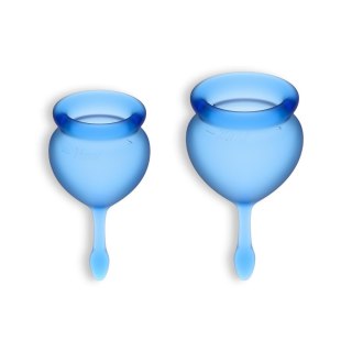 Satisfyer - Zestaw 2 kubeczków menstruacyjnych - Feel Good Menstrual Cup dark blue