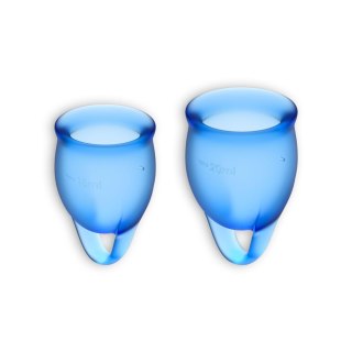 Satisfyer - Zestaw 2 kubeczków menstruacyjnych - Feel confident Menstrual Cup dark blue