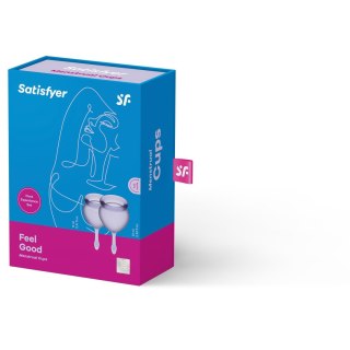 Satisfyer - Zestaw 2 kubeczków menstruacyjnych - Satisfyer Feel good Menstrual Cup (Lila)