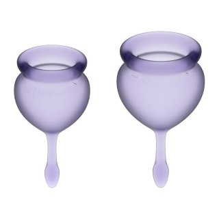 Satisfyer - Zestaw 2 kubeczków menstruacyjnych - Satisfyer Feel good Menstrual Cup (Lila)