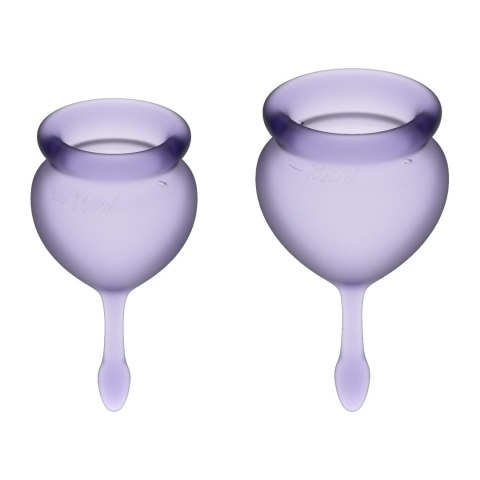 Satisfyer - Zestaw 2 kubeczków menstruacyjnych - Satisfyer Feel good Menstrual Cup (Lila) Satisfyer - Zestaw 2 kubeczków menstruacyjnych - Satisfyer Feel good Menstrual Cup (Lila)