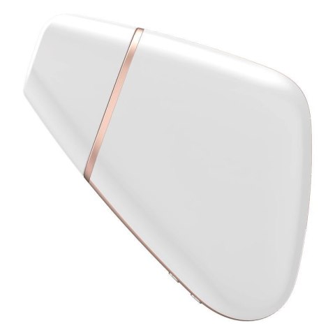 Wibrator - Love Triangle Air Pulse Stimulator + Vibration White Wibrator - Love Triangle Air Pulse Stimulator + Vibration White
