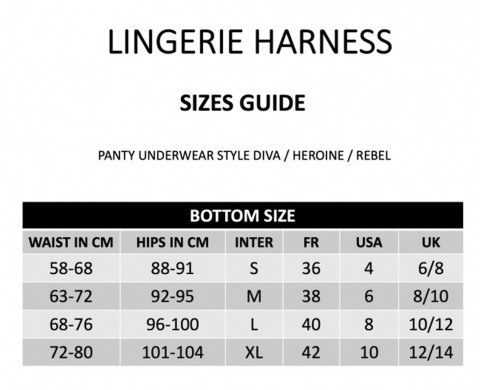 HARNESS LINGERIE HEROINE - S HARNESS LINGERIE HEROINE - S