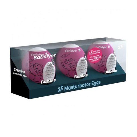 Masturbator-Eggs (set of 3 Bubble) Masturbator-Eggs (set of 3 Bubble)