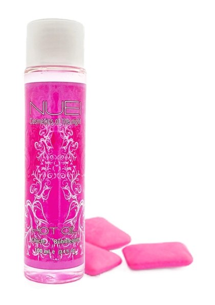 Nuei - Rozgrzewający olejek do masażu - HOTOIL Bubble Gum - 100ml