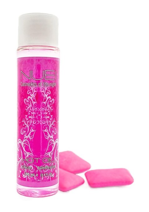 Nuei - Rozgrzewający olejek do masażu - HOTOIL Bubble Gum - 100ml Nuei - Rozgrzewający olejek do masażu - HOTOIL Bubble Gum - 100ml